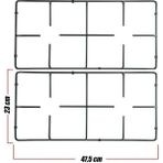 Easy Tekno Üst Ocak Gözü Izgara Grubu 47,5 x 23 cm ( 2 Adet )