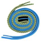 Easy Tie Çift Renkli Öğrenme Ayakkabı Bağcığı, Çocuklar ve Gençler İçin Farklı Renk Dantelleriyle Ayakkabı Bağlama Öğretin, Mavi/Yeşil ve Beyaz, 54" - 137 cm