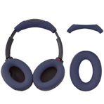 EasyBee [2'li set] Sony WH-1000XM4 /3/2 ile uyumlu kulak yastığı, kulak üstü kulaklıklar için silikon kulak yastığı, mavi