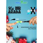 Easybrush Tek Kullanımlık Diş Fırçası, Macun İçeren, 50 Adet, Çok Renkli, Orta Sertlikte