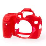 EasyCover Canon 80D Silikon Kılıf ECC80DR (Kırmızı)