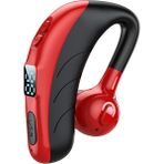 Easyde Dijital Ekranlı Tek Kulak Bluetooth Özellikli Kulaklık (Yurt Dışından) - Kırmızı