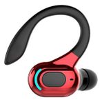 Easyde Kancalı Tek Kulak Bluetooth Özellikli Kulaklık (Yurt Dışından) - Kırmızı