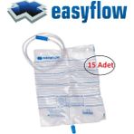 Easyflow 2000 ml 15 Adet Musluklu İdrar Torbası
