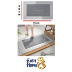 EasyHome (70X50 BÜYÜK BOY) Kauçuk Tabanlı Kaydırmaz, Hızlı Kuruyan, Banyo Lavabo Abdest Paspası