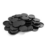 EasyPegs 40 mm Dokulu Plastik Yuvarlak Taban veya 4 cm Savaş Oyunları Masa Üstü Oyunlar 100 Adet