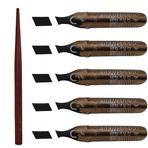 EASYPEN Metal Hat kalemi/Sülüs yazı için özel tesviye edilmiş hat uçları (4/3.6mm) (Tam Takım)