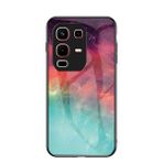 EasyShow Infinix Note 50s Kılıfları için Çok Renkli Kılıf, Kapak Gradyan Şeffaf Temperli Cam Kasa Infinix Note 50s ile Uyumlu (Renk: Yıldızlı)