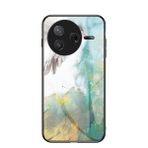 EasyShow Mermer Kılıf Xiaomi Poco F7 Pro için, İnce Temperli Cam Arka Kapak TPU Kenar Koruyucu Kılıf Xiaomi Poco F7 Pro için (Sarı)