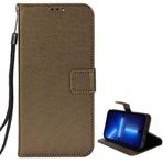 EasyShow Nokia 105 4G (2023) için Kılıf, Eşkenar Dörtgen Cep Telefonu Kılıfı, Klasik Premium Kickstand ve Deri Kılıf Nokia 105 4G (2023) için (Kahverengi)