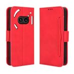 EasyShow Nothing Phone (2a) için Kılıf, Kart Yuvalı PU Deri Kılıf Kapak, Çevirmeli Kapak Manyetik Kapatma ve Çevirmeli Stand Kılıfı Nothing Telefon (2a) için Kılıf Kırmızı Kılıf