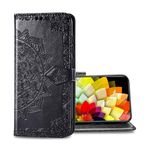 EasyShow Nothing Phone (2a) Plus Cüzdan Kılıfı için Kılıf, Retro 3D Desenli Tasarım Kılıf PU Deri Çevirmeli Kapak Kılıf Cüzdan Kılıfı Nothing Telefon (2a) Artı-Siyah