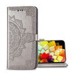 EasyShow Sony Xperia 1 VI Cüzdan Kılıfı için Kılıf, Retro 3D Desenli Tasarım Kılıf PU Deri Kapaklı Kılıf Kapak Sony Xperia 1 VI-Gri