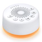 Easysleep White Noise Machine uyku yardımcısı, 25 rahatlatıcı ses ve gece lambası, beyaz gürültü makinesi, hafıza fonksiyonlu, 32 ses seviyesi ve 5 zamanlayıcı, alternatif akım veya USB ile çalışır
