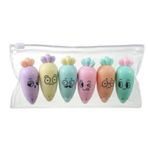 Easyso Highlighter İşaretleme Fosforlu Kalem Havuç, Dondurma, Oje, Patlıcan Kalem Setleri, Renkli, Çok Amaçlı (Havuç Kalem)