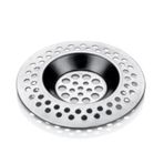 Easyso Paslanmaz Lavabo Evye Süzgeci 7cm İdeal Boy Standart Gri Delikli Yeni Model Sök- Tak - Çıkar Kolay Temizlenir Lavabo/Banyo/Küvet Aksesaur 1 ADET