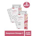 Easyvit EasyMom Omega 3 Çiğnenebilir 2x30 Jel Form Balık Yağı