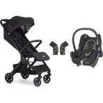 Easywalker Mini By Easywalker Buggy Snap Kabin Boy Travel Sistem Bebek Arabası - Oxford Black, tek tuşla otomatik katlanan bebek arabası - Siyah