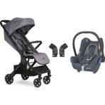 Easywalker Mini By Easywalker Buggy Snap Kabin Boy Travel Sistem Bebek Arabası - Soho Grey, tek tuşla otomatik katlanan bebek arabası