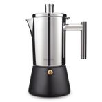 Easyworkz Diego Set Üstü Espresso Makinesi Paslanmaz Çelik İtalyan Kahve Makinesi,300ml (Siyah)