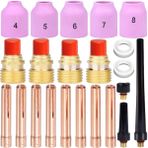 EATBALE TIG kaynak meşale aksesuarları güdük gaz lens (1.6/2.4mm) #4 ~ 8 alümina fincan Collet (1.6/2.4mm) 57Y04 57Y03 57Y02 arka kap conta WP-9/20/25 kaynakçı tabancası sarf malzemeleri (22