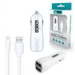 Eatech İphone 6-7-8-X-XS-XR-Plus Çift Usb 2.1A 1.25 m Araç Şarjı