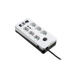 Eaton 6'lı Akım Korumalı Priz 2 usb Portlu Beyaz Surge Hunter PB6UD Box-6-usb