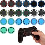 EAVUYIS 20 adet Thumb Grips silikon kapak PS5, PS4, Xbox 360, PS3 denetleyici, Thumbstick, koruyucu kapak ve kauçuk joystick analog kapaklar