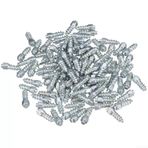 Eawfgtuw 100 adet kaymaz lastik çiviler 4x12mm araba SUV ATV tekerlek lastiği kar sivri alüminyum vida kış sürüş güvenliği aksesuarı evrensel olarak uygun gümüş