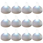 Eawfgtuw 12 Paket Su Aktive LED Yüzen Mumlar, Romantik Atmosfer için Elektronik Alevsiz Tealights, Düğün Dekoru, Ev Aydınlatma, Güvenli İç Mekan Dış Mekan Kullanımı (C)