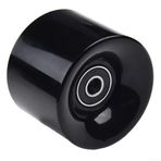 Eawfgtuw 4 Adet 60x45 mm 78A Kaykay Tekerleği ABEC-9 Rulmanlı ve Paspayı Longboard için, Cruiser için, Sokak Pateni (Siyah)