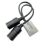 Eawfgtuw 50Amp Konnektör 16A Dişi Soket Adaptör Kablosu Ağır Hizmet Alev Karavan Römork RV Buzdolabı Işıkları Kompresör 12/24V 30cm/50cm Uzunluk (50cm)
