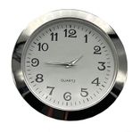 Eawfgtuw Fonksiyonel ve Dekoratif Mini Saat Ekleme, 36mm/55mm Çap, Altın/Gümüş Çerçeve (55 mm D)