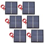 Eawfgtuw Hat Küçük Hücre Modülü Şarj Cihazı DIY Modelleri Güç Paneli, DIY Modelleri İçin Verimli Güneş Paneli Şarj Cihazı, 0.55W 3V Küçük Hücre Modülü (6 adet)