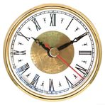 Eawfgtuw Klasik Saat El İşi Ekleme, 80 mm Çap, Altın Tonlu Çerçeve, Şeffaf Kapak, Büyük Sayı Ekranı
