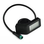 Eawfgtuw KT-LCD4 Elektrikli Bisiklet Mini Ekran Paneli Metre 24V/36V/48V E-bike LCD Ekran 5-Pin Konnektör Güç Yardımcısı Vites Anahtarı Cruise Fonksiyonu (Su Geçirmez)