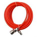 Eawfgtuw PE Pnömatik Düz Boru Hava Kompresörü Pompa Hortumu 5 * 8 mm Tüp Hızlı Bağlantılı 5-30 Metre Kırmızı Yüksek Basınca Dayanıklı Havalandırma için 6-12 KG Basınç (10 metre)
