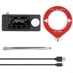 Eawfgtuw SI4732 Cep Telsiz Alıcısı 0,5-108 MHz 1,9 inç IPS Ekran, AM/FM/LSB/USB Modları, 800mAh Pil, Tam Bant İletim Döngü Anteni (C)