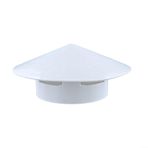Eawfgtuw Şık ve Fonksiyonel PVC Çatı Havalandırma Yağmur Kapağı 75 160mm Boru Başlığı (160mm)