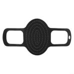 Eawfgtuw Silikon Hava Fritöz Liner Transfer Sling Mat Isıya Dayanıklı Yapışmaz Mutfak Kaldırma Aracı Düdüklü Tencere Pişirme Kavurma 58.5x31.5cm (Siyah)
