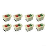 Eawfgtuw Start Stop Push Button Anahtarı LC3-5 Matkap Öğütücü Kesme Makinesi 8 adet Su Geçirmez 6A 380V Kilitlenebilir Başlat Düğmesi ile Yüksek Gerilim Güvenlik Kontrol Anahtarı