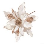 Eawfgtuw Yapay Noel Bezi Çiçekler 20 x 28 cm Ev Ofis için Festival Süslemeleri Ağaç Çelenk Merdiven Mantel Merdiven Şampanya Beyaz Kırmızı Şarap Koyu Yeşil (Beyaz)
