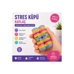 EBA HOME 1 ADET RENKLİ & RENGARENK Katlaç- infinity cube - sonsuz küp & stres küpü - hareketli küp- fidget küp