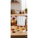 EBA HOME 28 adet Şeffaf Baharat etiketi kavanoz Stickeri suya dayanıklı