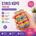Eba Home Renkli & Rengarenk Fidget Küp - Sonsuz Küp - PLA Filement ile Stres Azaltıcı Oyun