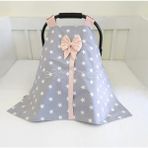 Ebabynest Big Star Serisi Pudra Gri Puset Örtüsü - 0 - 13 kg - Renkli