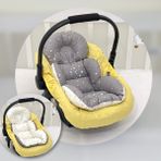 Ebabynest Samanyolu Serisi Gri Sarı Puset Alt Minder - 0 - 13 kg - Renkli