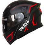 Ebakbak Motosiklet Çene Açılır Kask Ece 22.06 Sertifika Güneş Vizörü Motor Kaskı Duncan Red - Gri