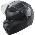 Ebakbak Motosiklet Çene Açılır Kask Güneş Vizörlü Ce Motor Kaskı Mat Black Edition - XL - Siyah