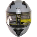 Ebakbak Motosiklet Çene Açılır Kask Güneş Vizörlü Ece 22.06 Sertifikalı New Motor Kaskı V2 Gri - XL